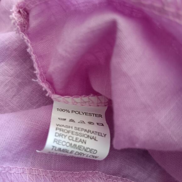 Women’s Light Lavender Crochet Lace Embroidered Tunic Top 1XL - Picture 5 of 5